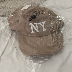 Tan NY Baseball Cap NEW adjustable